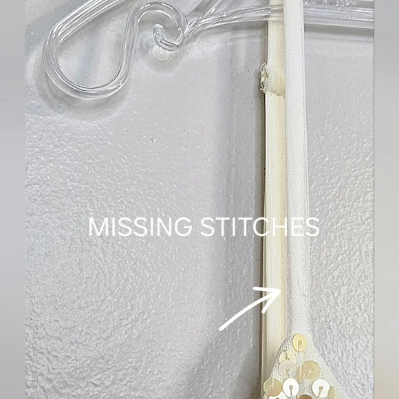 Luisa Cerano Cream & Gold Sequin Embellished Cami, Size 12 ~ VGUC - Picture 5 of 12